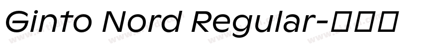 Ginto Nord Regular字体转换